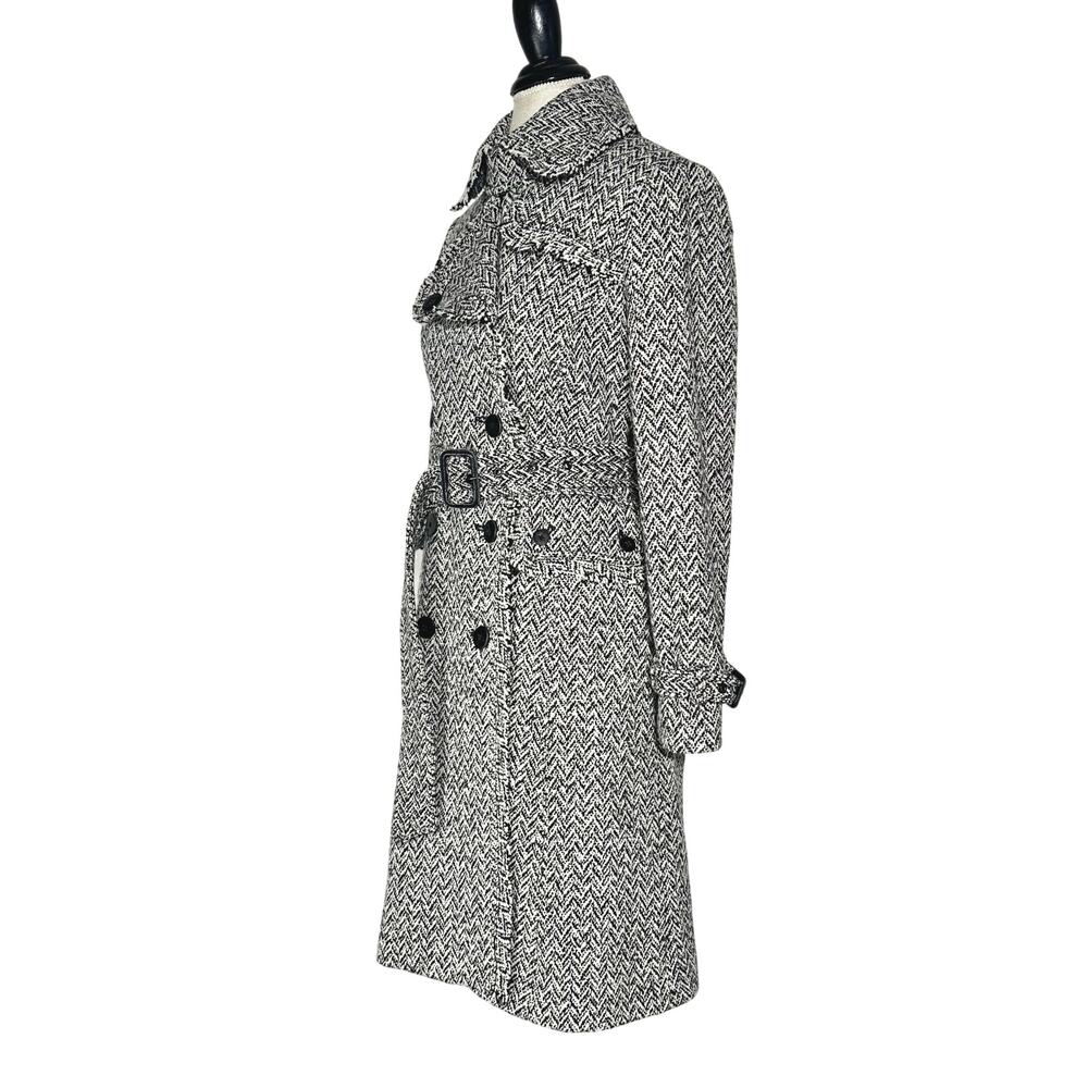 Banana Republic | Women | Vtg Tweed Herringbone Wool Blend Trench Coat | Small - Picture 4 of 16